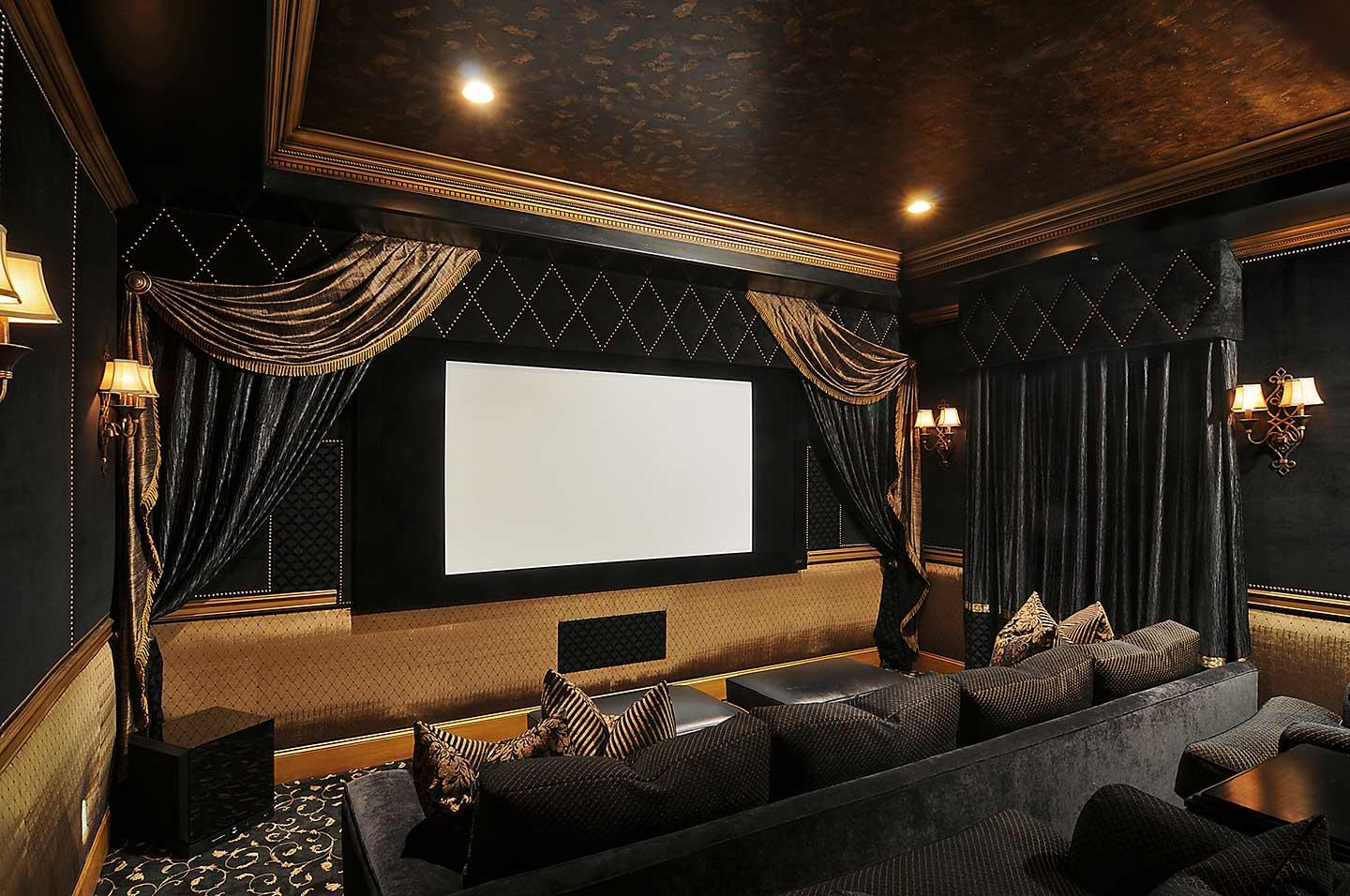 Picture of Custom Circular Home Theater Rooms Buy Custom Movie Room Home Theater